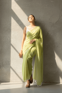 LIME ESSENCE | Mul Cotton | Indidha Saree