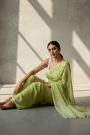 LIME ESSENCE | Mul Cotton | Indidha Saree