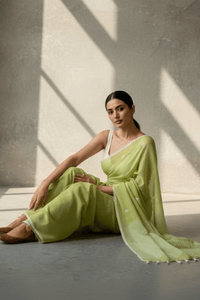 LIME ESSENCE | Mul Cotton | Indidha Saree
