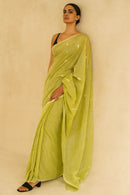 LIME ESSENCE | Mul Cotton | Indidha Saree