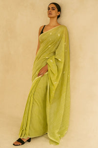 LIME ESSENCE | Mul Cotton | Indidha Saree