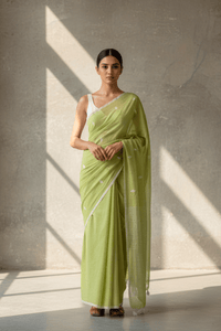 LIME ESSENCE | Mul Cotton | Indidha Saree