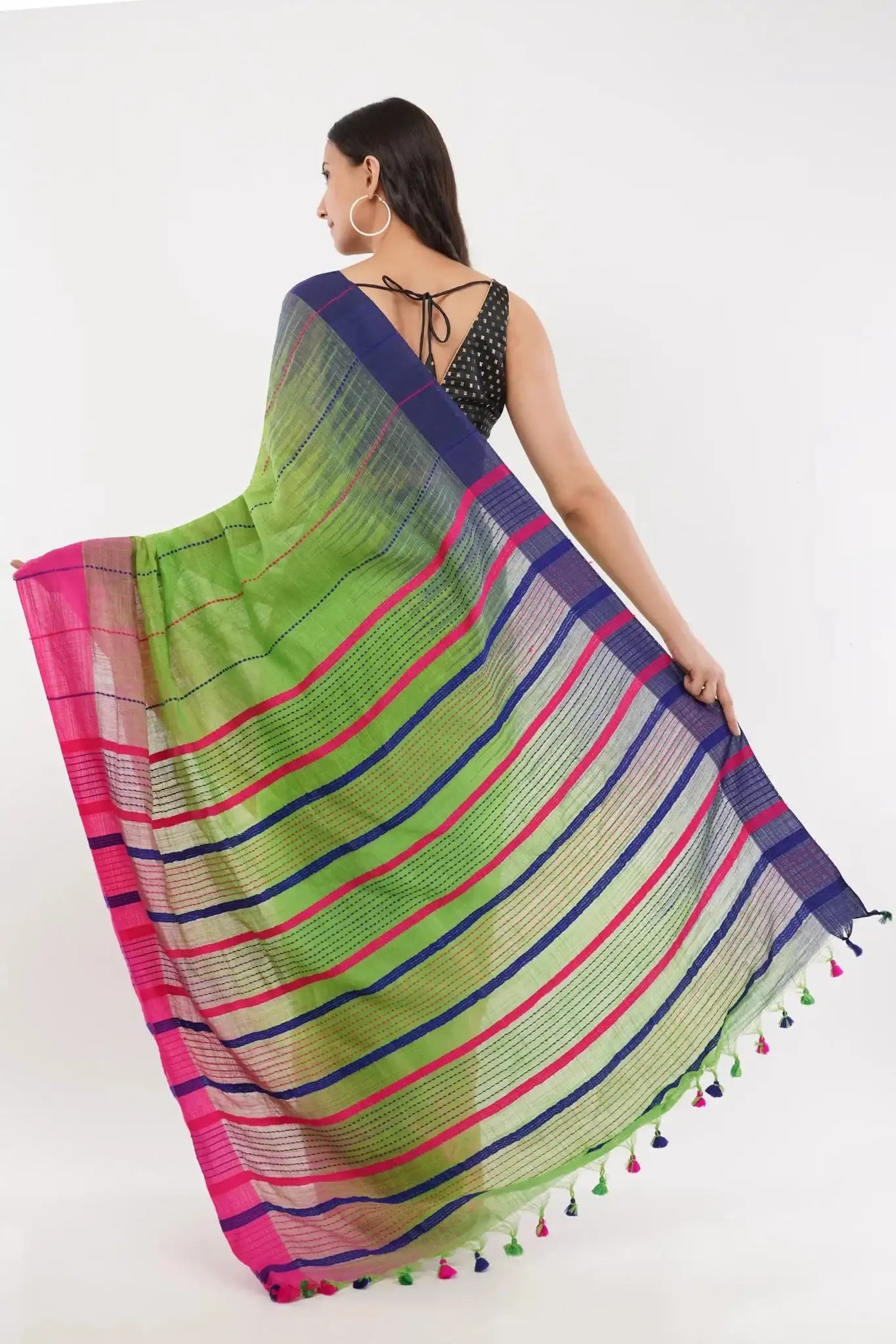 LOOMED CHARM | Cotton Ikat | Indidha Saree