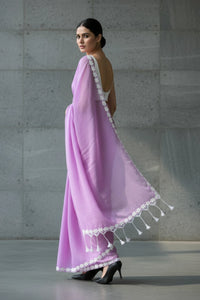 LOVESTRUCK LAVENDER | Mul Cotton | Indidha Saree