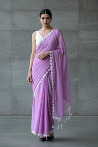 LOVESTRUCK LAVENDER | Mul Cotton | Indidha Saree