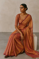 LUMINOUS ROSE | Handloom Tissue | Indidha Saree