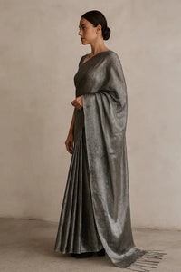 LUNAR GLOW | Handloom Tissue | Indidha Saree