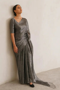 LUNAR GLOW | Handloom Tissue | Indidha Saree