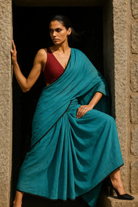 LUSH CALM | Mul Cotton | Indidha Saree