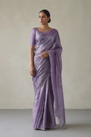 LUSTROUS MOONLIT | Handloom Tissue | Indidha Saree