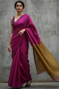 MAGENTA MUSE | Cotton | Indidha Saree