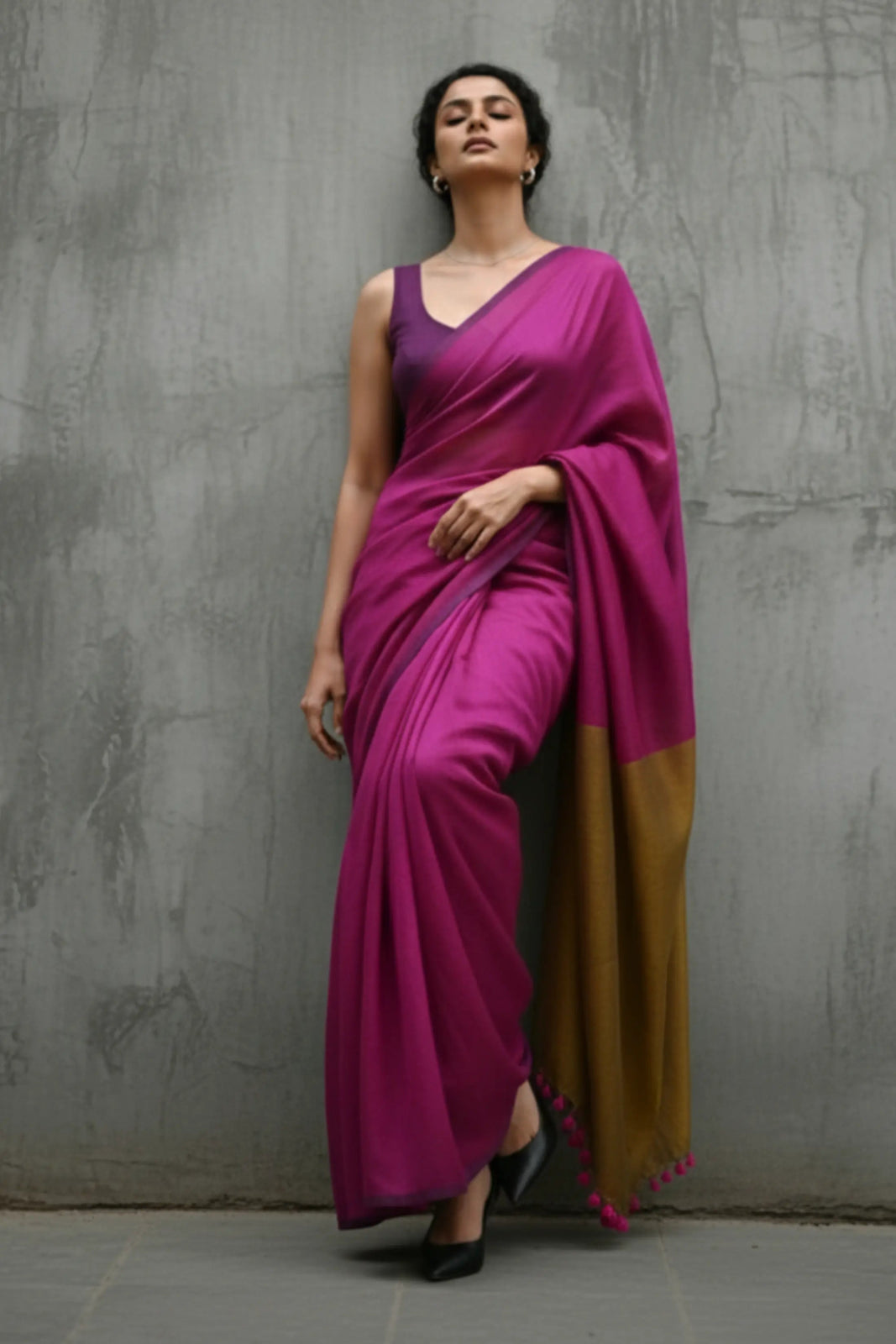 MAGENTA MUSE | Cotton | Indidha Saree