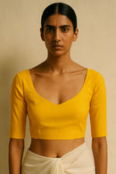 Marigold | Mul Cotton | Blouse Fabric
