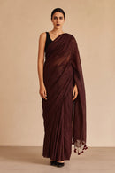 MAROON SPARKLE| Pure Cotton | Indidha Saree