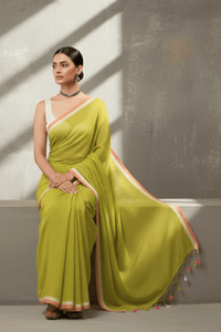 MEADOW GLOW | Mul Cotton | Indidha Saree