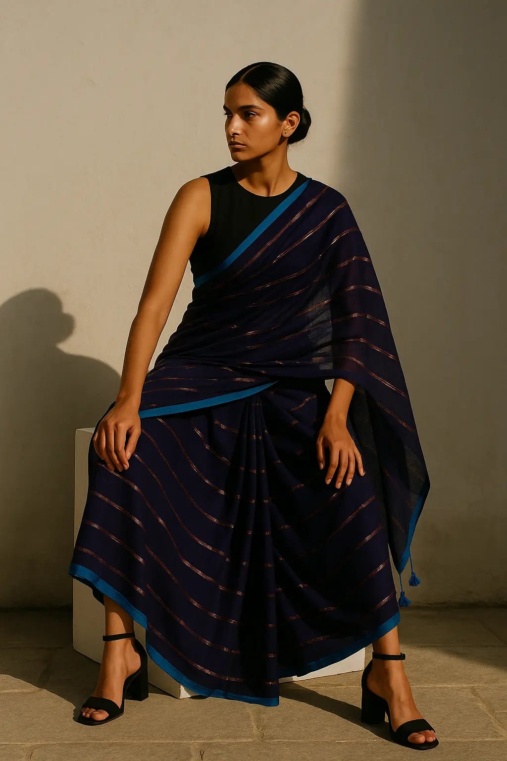 MEGH | Mul Cotton | Indidha Saree