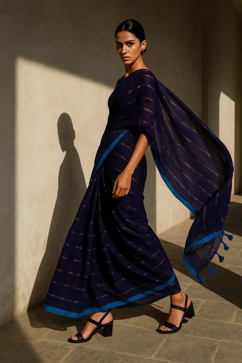MEGH | Mul Cotton | Indidha Saree
