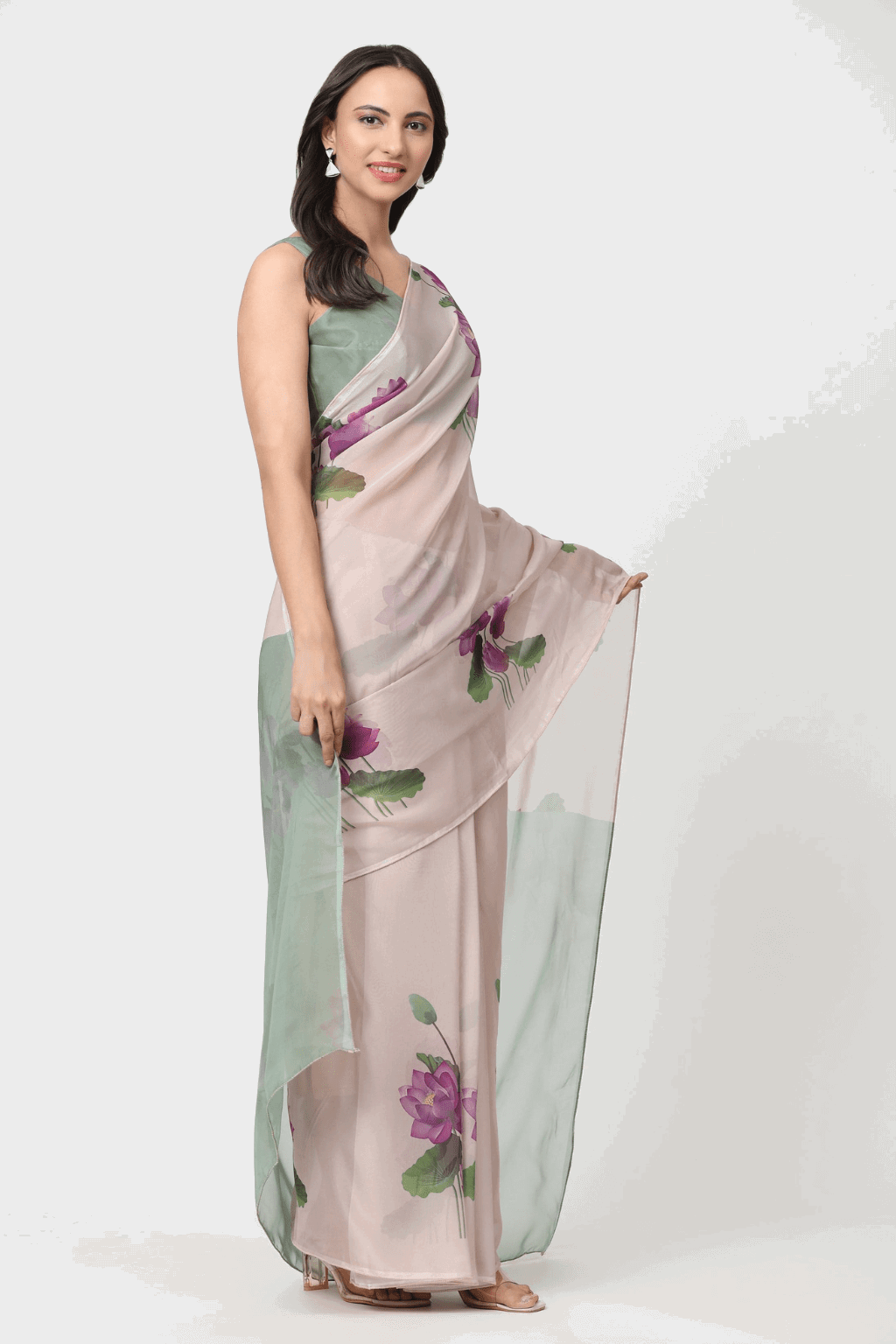 METALLIC SENSE  | Organza | Indidha Saree