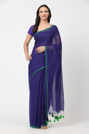 MIDNIGHT ELEGANCE | Mul Cotton | Indidha Saree