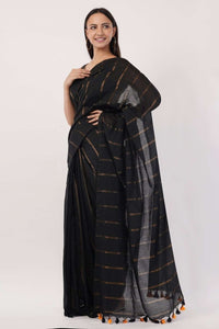 MIDNIGHT GLIMMER | Cotton | Indidha Saree