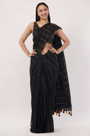 MIDNIGHT GLIMMER | Cotton | Indidha Saree