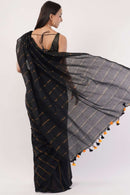 MIDNIGHT GLIMMER | Cotton | Indidha Saree