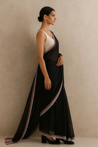 MIDNIGHT MUSE | Mul Cotton | Indidha Saree