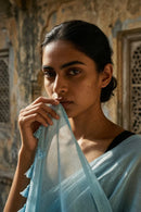 Sky Drift | Mul Cotton | Indidha Saree