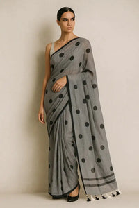 MONOCHROME MAGIC | Mul Cotton | Indidha Saree