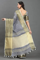 MOONLIT OLIVE | Linen | Indidha Saree