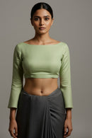 Mint Root | Mul Cotton | Blouse Fabric