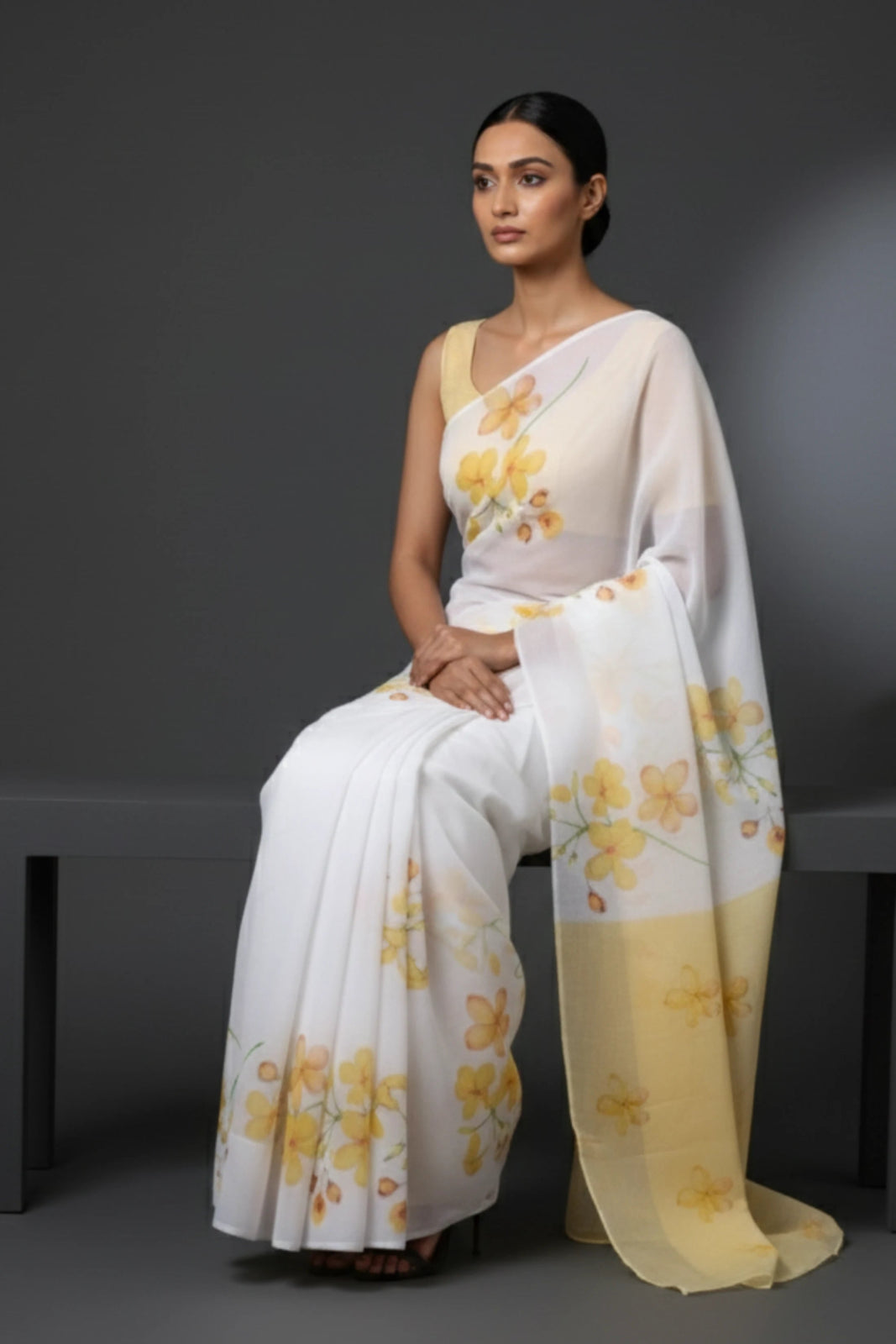 MUSTARD MUSIC | Organza | Indidha Saree