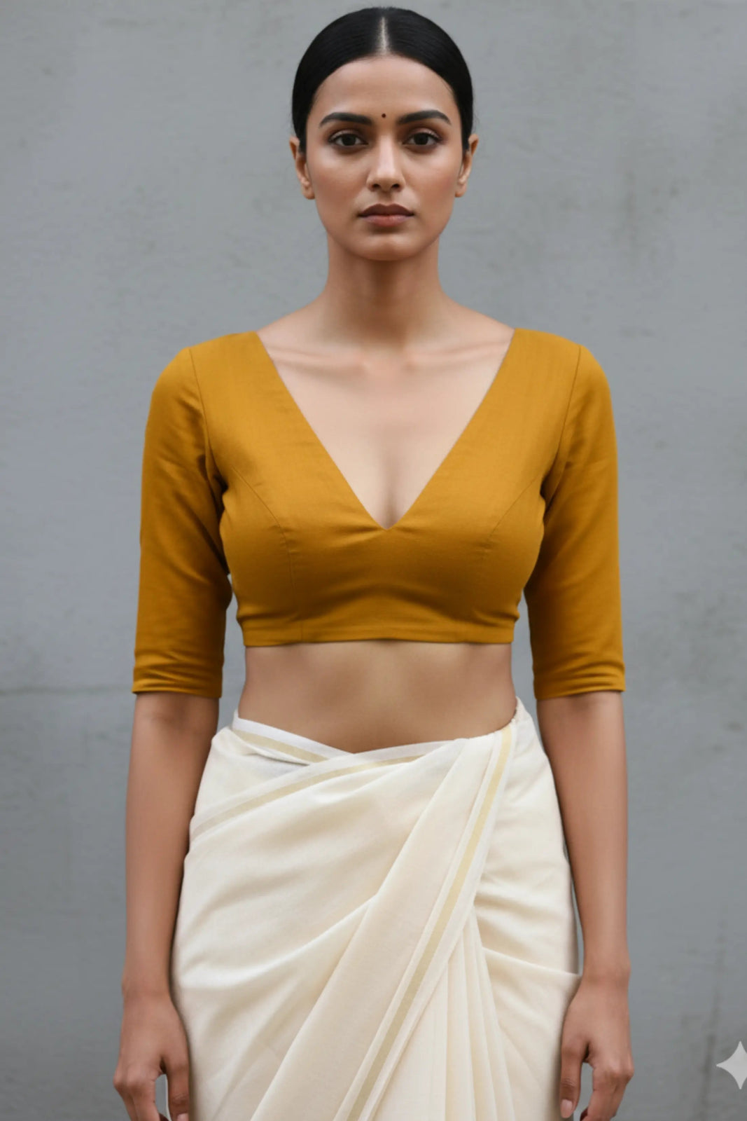 Mustard Root | Mul Cotton | Blouse Fabric