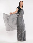 MYSTIC MEADOWS | Handloom Linen Tissue | Indidha Saree