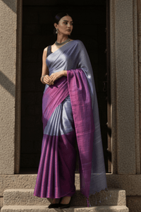 MYSTIC TWILIGHT | Handloom Tissue | Indidha Saree