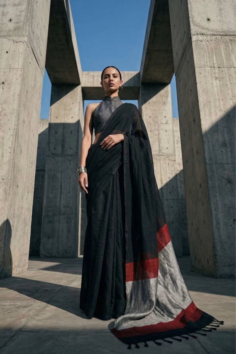 Block Zero | Mul Cotton | Indidha Saree