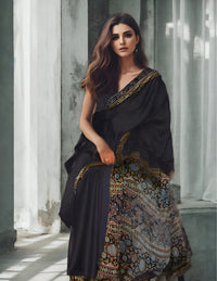 NIRVANA | Modal Silk | Ajrakh Print | Indidha Saree