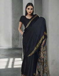 NIRVANA | Modal Silk | Ajrakh Print | Indidha Saree