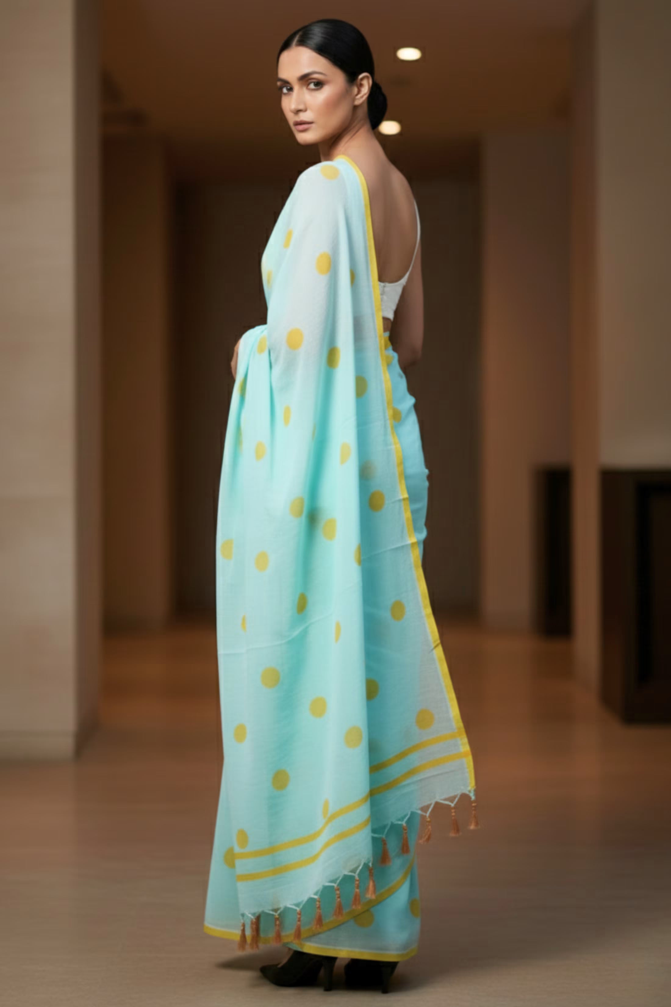 SKY KAI | Mul Cotton | Indidha Saree