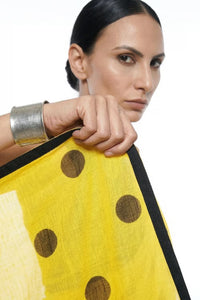 EBONY SUNSHINE | Mul Cotton | Indidha Saree