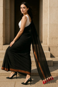 NOCTURNE BLAZE | Cotton | Indidha Saree
