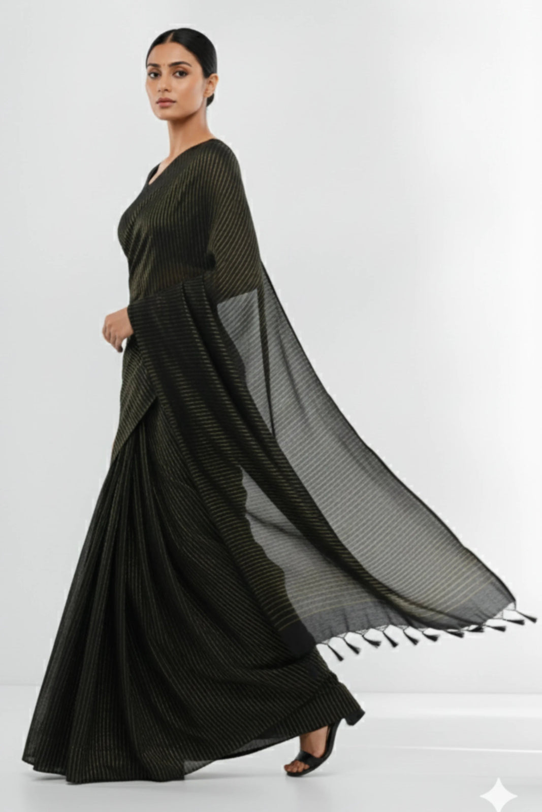 NOIR ENIGMA | Cotton | Indidha Saree