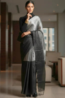Noir Gleam | Tissue | Indidha Saree