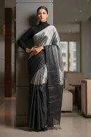 Noir Gleam | Tissue | Indidha Saree