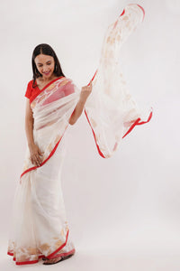 NOOR - E - NAZAKAT | Pure Muslin Jamdani | Indidha Saree