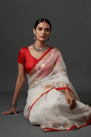 NOOR - E - NAZAKAT | Pure Muslin Jamdani | Indidha Saree