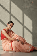 NOORANI PHOOL | Pure Muslin Jamdani | Indidha Saree