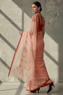 NOORANI PHOOL | Pure Muslin Jamdani | Indidha Saree