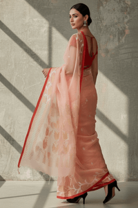 NOORANI PHOOL | Pure Muslin Jamdani | Indidha Saree