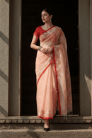 NOORANI PHOOL | Pure Muslin Jamdani | Indidha Saree